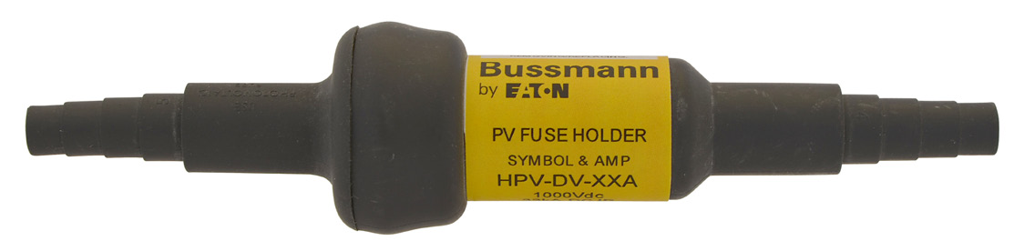 HPV single-pole, non-serviceable in-line PV fuse holder  and fuse assembly: 1-20 A, 1000 Vdc / 4 A, 1500 Vdc